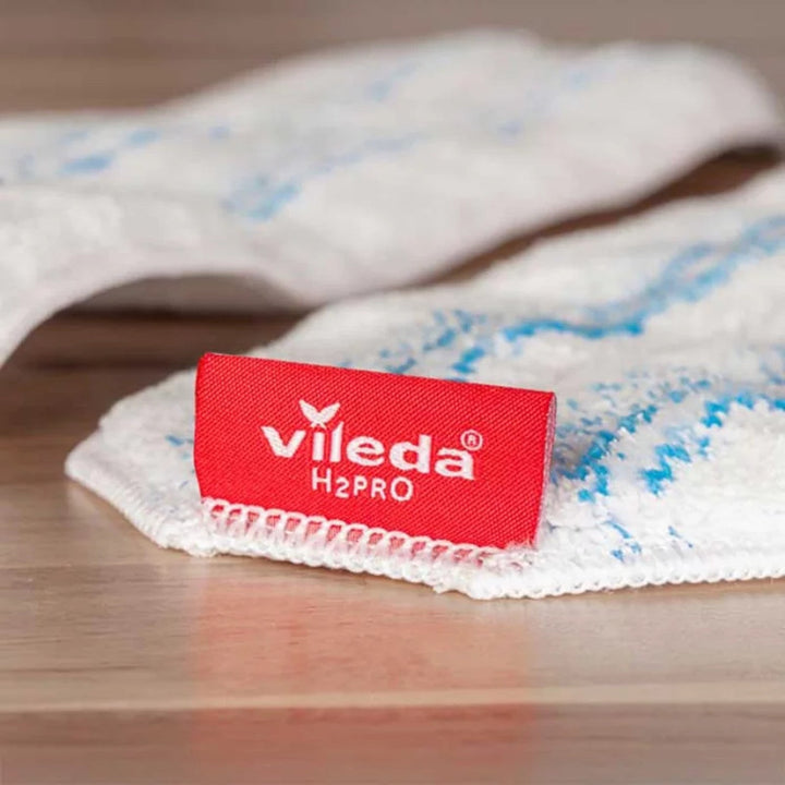 Vileda H2prO ravni mop, 100% odvajanje čiste i prljave vode, dva spremnika, mikrofibarna podloga, vrh od 360°, 175774