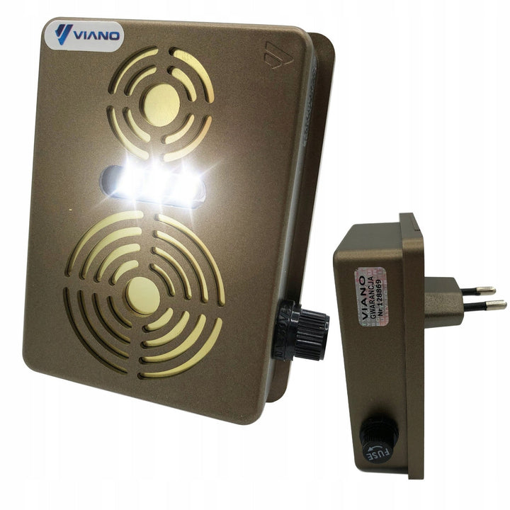 Odbijivač glodara, kunića i miševa Viano, ultrazvučni generator, radar, dva zvučnika, Duo Gold