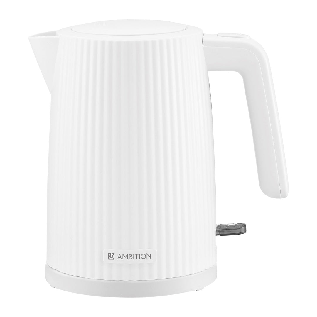 Uvijeni električni kuhalo za vodu od 1,7 litre, 2200 W, bijelo AMBITION ELECTRO