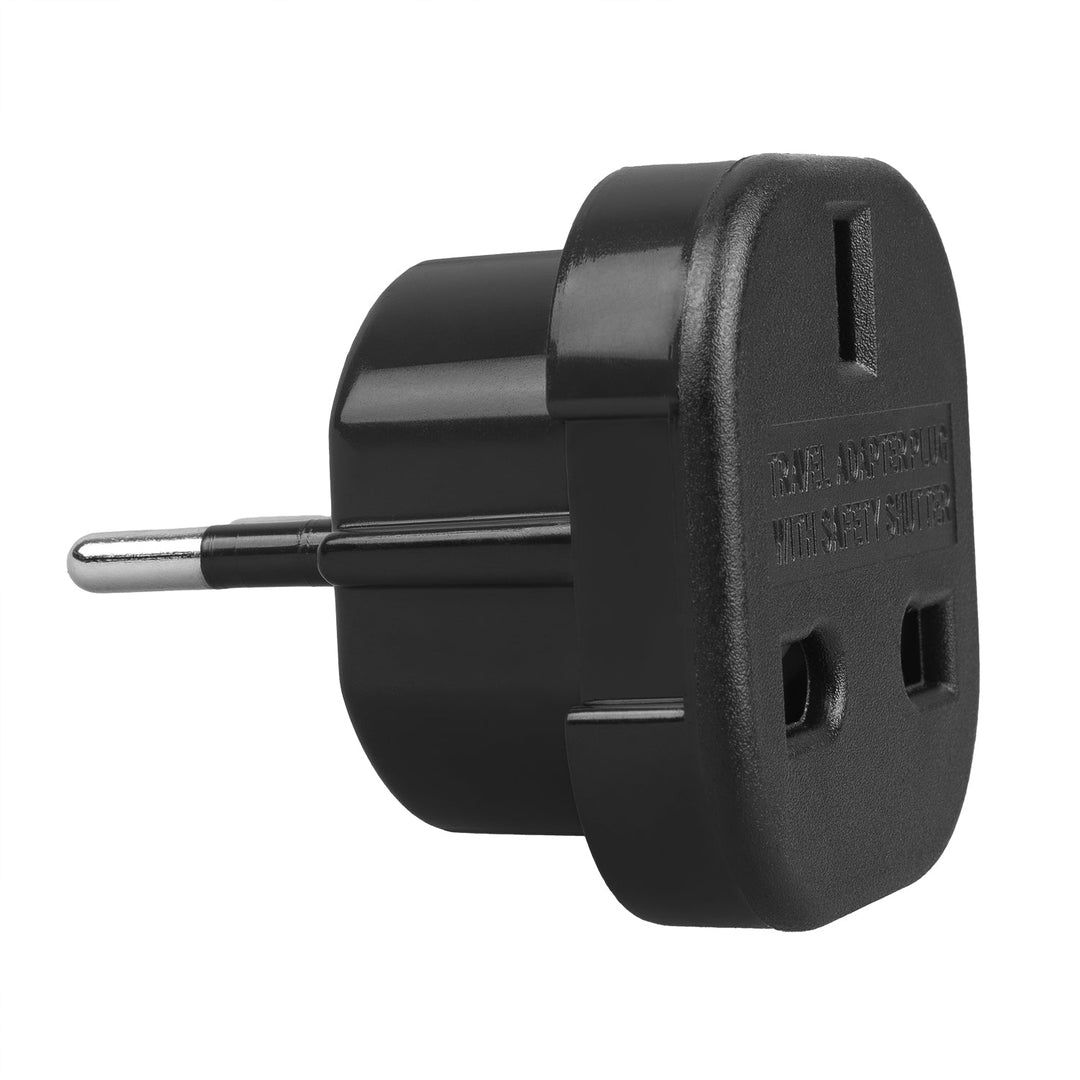Maclean UK adapter za utičnicu, za EU utikač, crni, MCE72, 4 komada