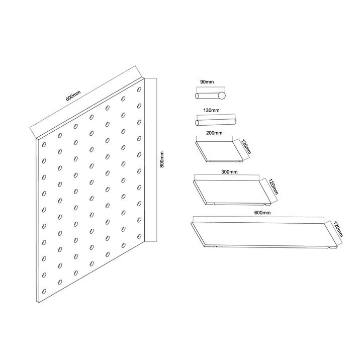 Maclean drvena organizacijska ploča, svijetla drvena boja, 60x80 cm, max. 20 kg, MC-131 WD, 2 komada
