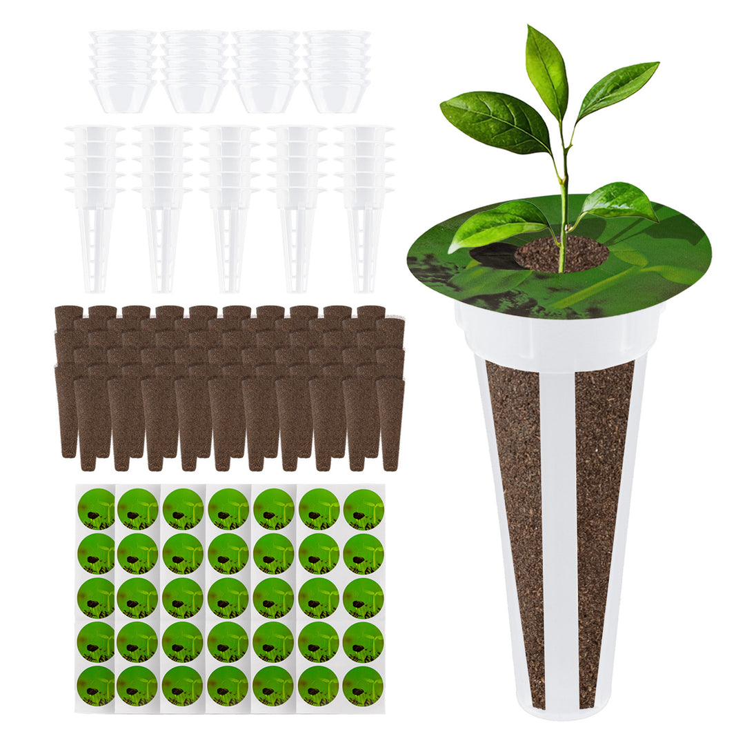 GreenBlue set dodataka za uzgoj sobnih biljaka, sjetveni spužvi x60, kupole x20, posude x20 i naljepnice x60, GB133 AS