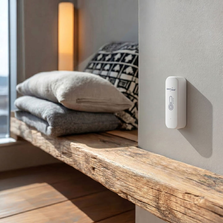 GreenBlue WiFi senzor temperature i vlažnosti, Android/iOS/Alexa/Google Home, 3,0 V DC, LR03 x 2, GB737
