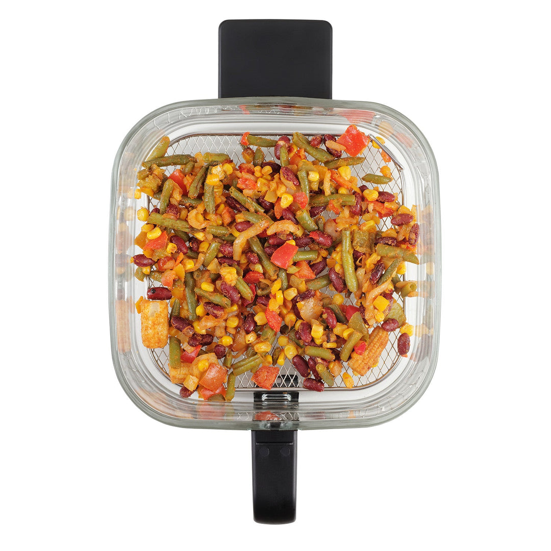 Concept Glass&amp;Fast friteza bez ulja, zapremnina 5,5 l, 7 programa, LED zaslon osjetljiv na dodir, način zdravog prženja, stakleni spremnik, FR5500