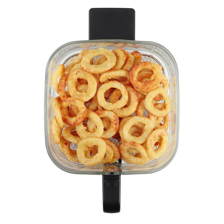 Concept Glass&amp;Fast friteza bez ulja, zapremnina 5,5 l, 7 programa, LED zaslon osjetljiv na dodir, način zdravog prženja, stakleni spremnik, FR5500
