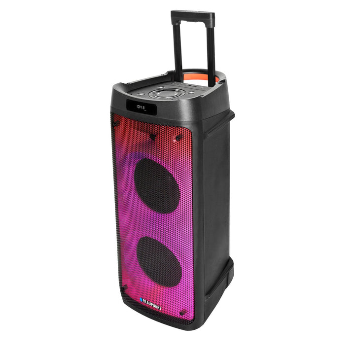 Zvučnik Blaupunkt Party Box, LED rasvjeta, Bluetooth, USB i AUX, FM radio, karaoke funkcija, daljinski upravljač, PB08DB