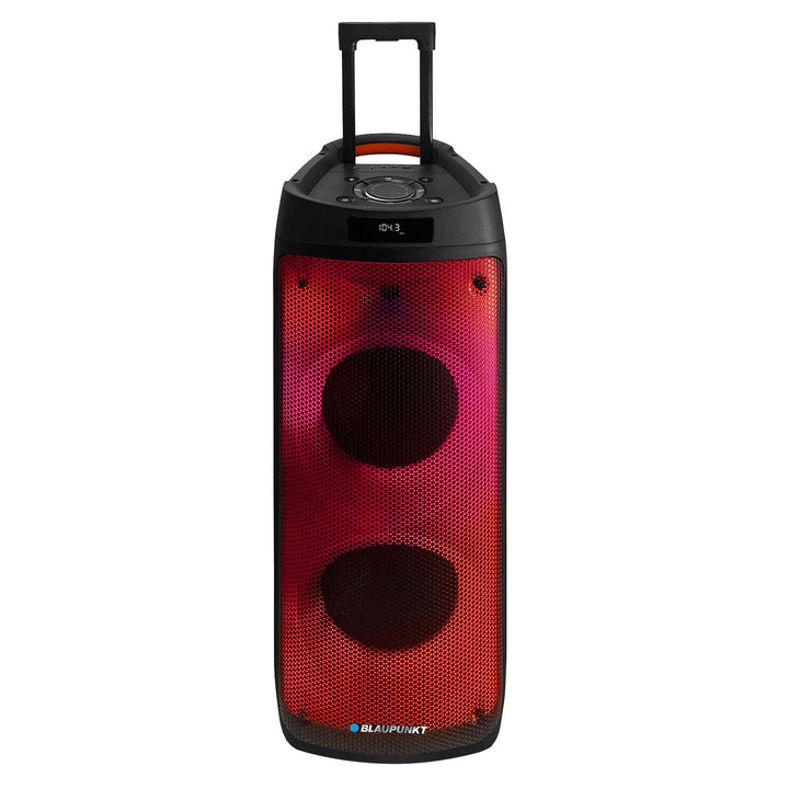 Zvučnik Blaupunkt Party Box, LED rasvjeta, Bluetooth, USB i AUX, FM radio, karaoke funkcija, daljinski upravljač, PB08DB