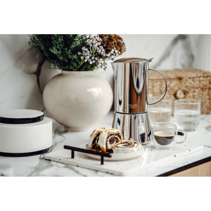 Adler aparat za kavu, aparat za espresso, kapacitet 620 ml, srebrnosivi, AD 4417
