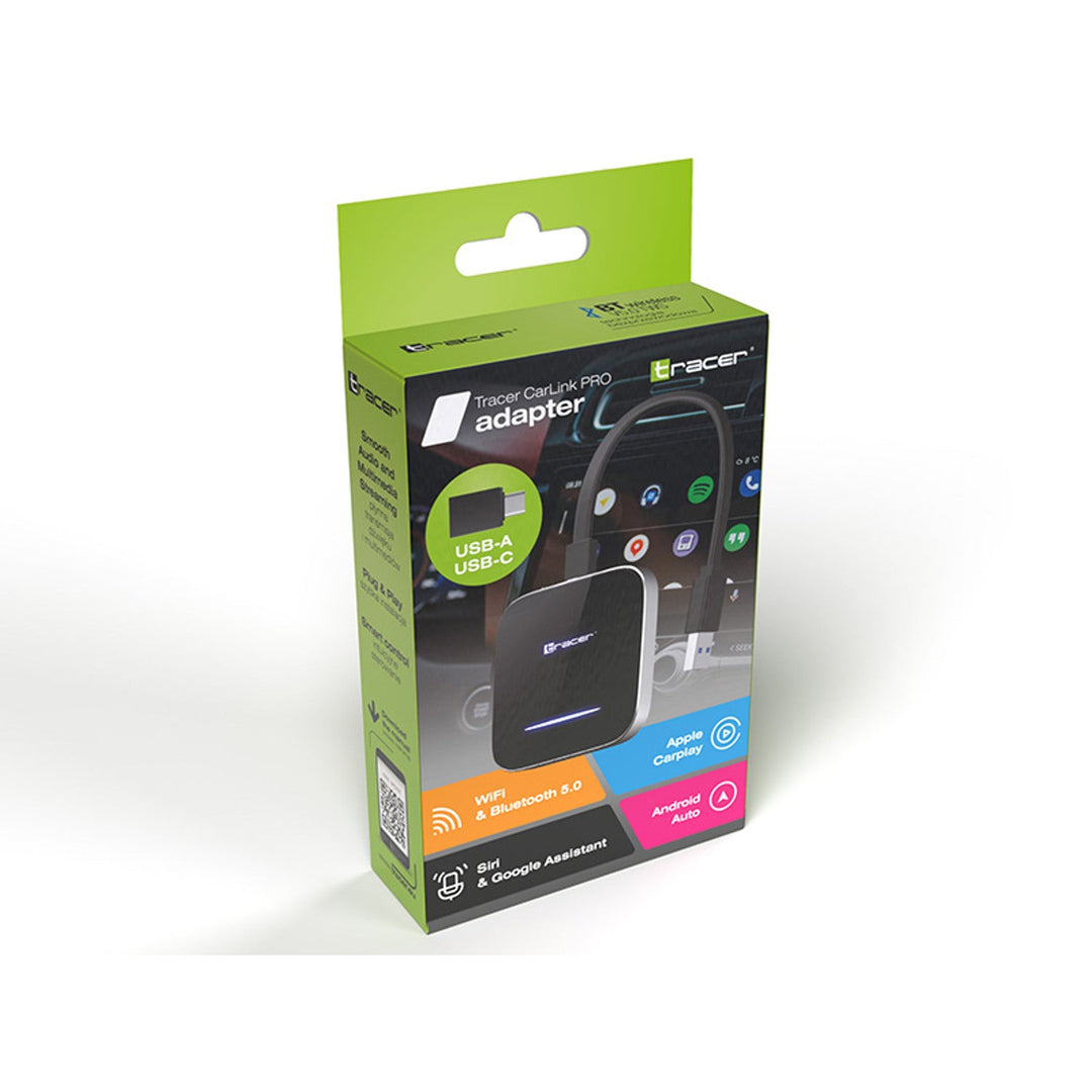 Tracer bežični adapter za CarPlay i Android Auto, WiFi, Bluetooth 5.0, CarLink PRO