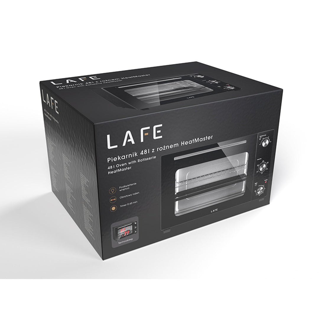 Lafe električna pećnica, zapremina 48 l, snaga 1800 W, s ventilatorom, HeatMaster