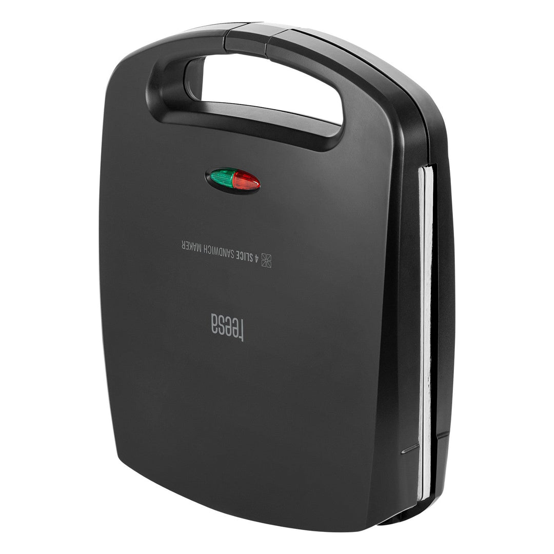 Aparat de făcut sandvișuri Teesa, inserții ceramice, pentru 4 sandvișuri, putere maximă 1500 W, TSA3229B