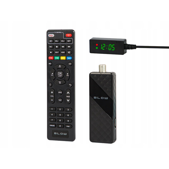 DVB-T/T2 Blow tuner, H.265, 6000FHD, funkcija Timeshift, više jezika, funkcija medijskog playera, USB priključak, 77-077