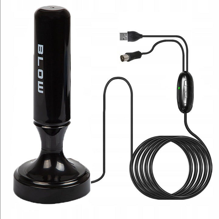 Blow DVB-T antena, aktivna unutarnja, pojačanje 28 dB, ugrađeni LTE filter, prijem u opsegu 168–790 MHz, 21-040