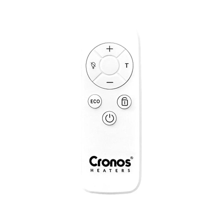 Cronos električni grijač, bijela boja, snaga 450 W, grije prostorije do 14 m², ugrađeni termostat, daljinski upravljač, funkcija detekcije otvorenog prozora, uključene noge, WFH-450TW