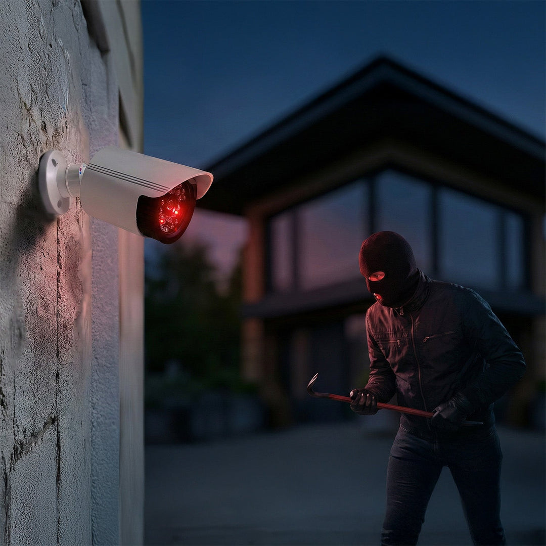 Lažna cijevna kamera, IR LED diode, bijela, napajanje na 2xAA baterije (uključeno), ABS, IR1800 W