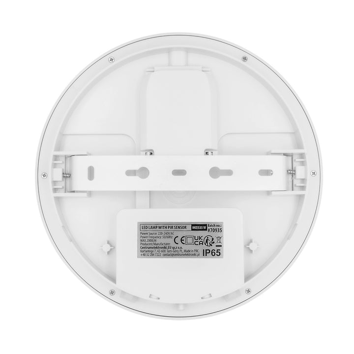 Maclean LED lampa s senzorom pokreta, PIR senzorom, bijela, 10W/15W/18W, IP65, temperaturu boje podesivu na 3000K/4000K/6000K, MCE535 W