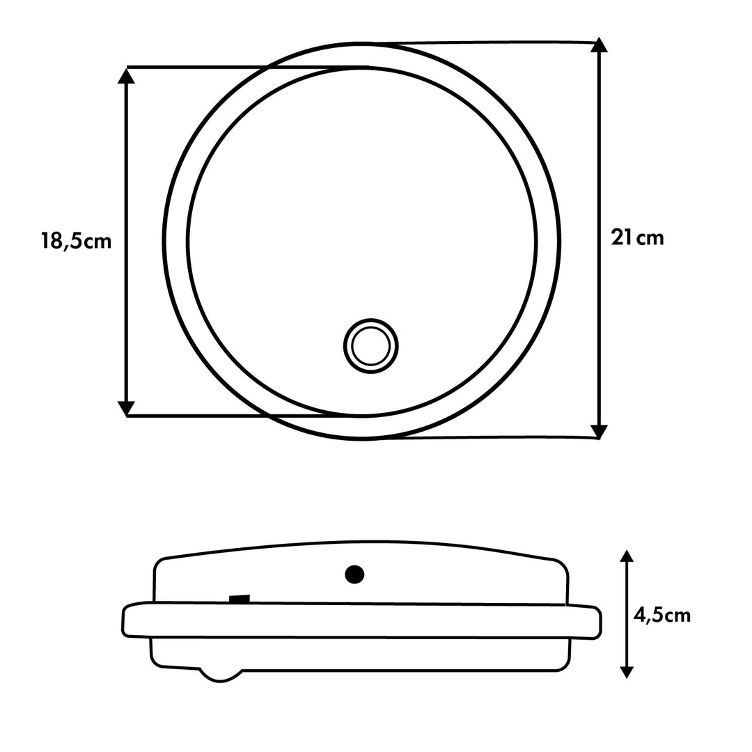 Maclean LED lampa s senzorom pokreta, PIR senzorom, bijela, 10W/15W/18W, IP65, temperaturu boje podesivu na 3000K/4000K/6000K, MCE535 W