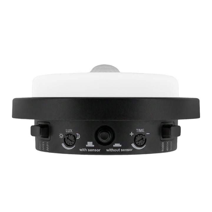 Maclean LED lampa s senzorom pokreta, PIR senzorom, crna, 10W/15W/18W, IP65, temperaturu boje podesivu na 3000K/4000K/6000K, MCE534 B