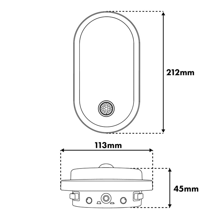 Maclean LED lampa s senzorom pokreta, PIR senzorom, bijela, 10W/15W/18W, IP65, temperaturu boje podesivu na 3000K/4000K/6000K, MCE534 W