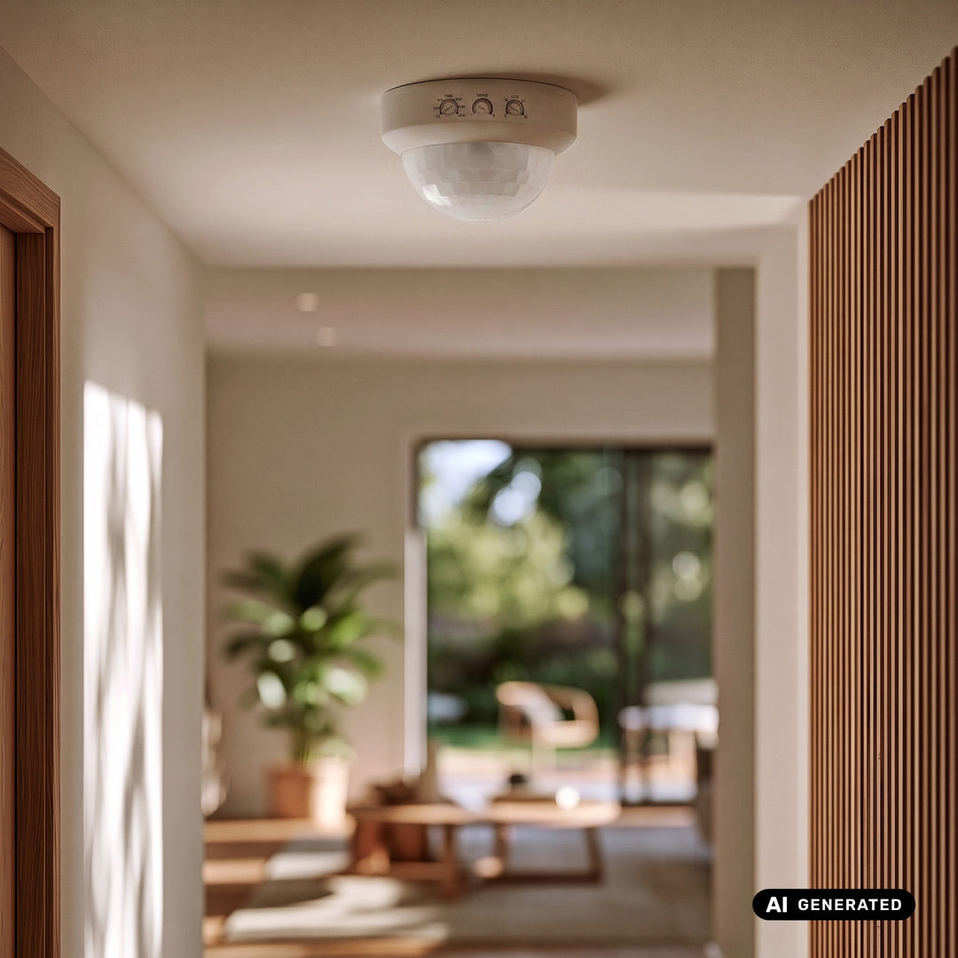 Maclean PIR detektor prisutnosti, površinski montiran, domet 10x40 m, 1000 W/2000 W, 220–240 V AC, 50/60 Hz, MCE823