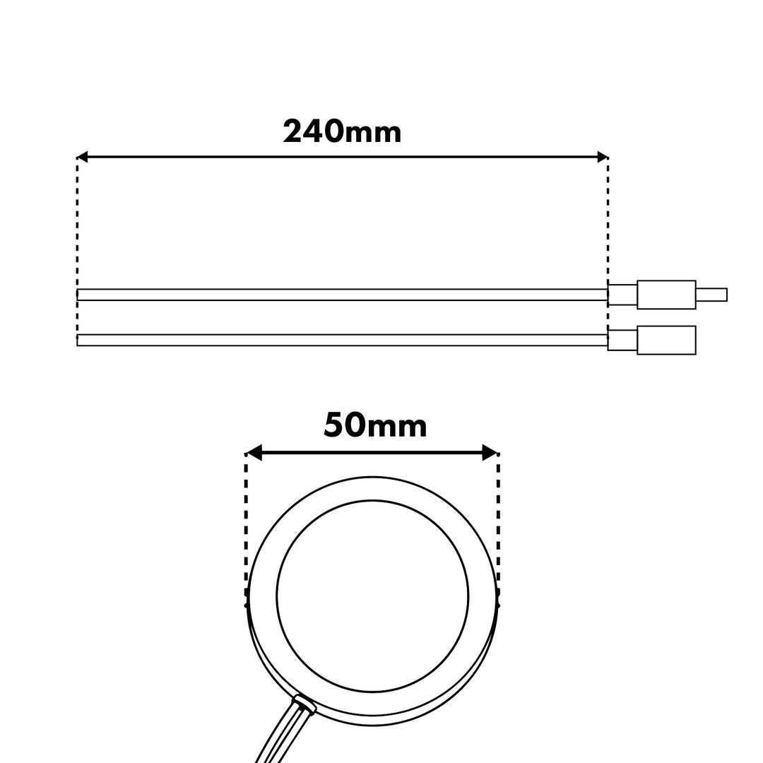 Maclean dodirno prekidače za ugradnju u ravninu, <40 mm, 12–24 V DC, max. opterećenje 48/96 W, MCE825