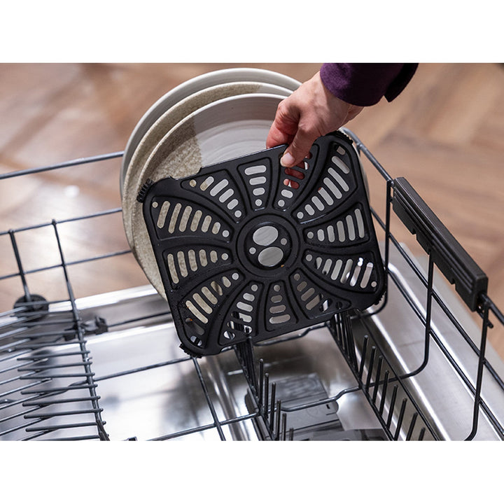 LAFE friteza bez ulja, zračna friteza, 2 komore, 5 L, 2460 W snage, LCD zaslon, Dual Fry