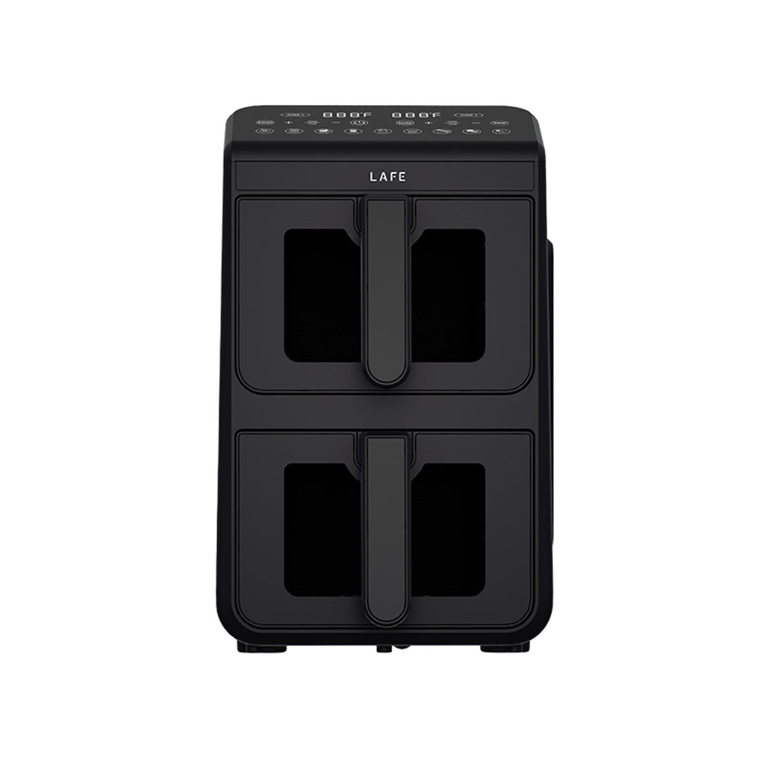 LAFE friteza bez ulja, zračna friteza, 2 komore, 5 L, 2460 W snage, LCD zaslon, Dual Fry