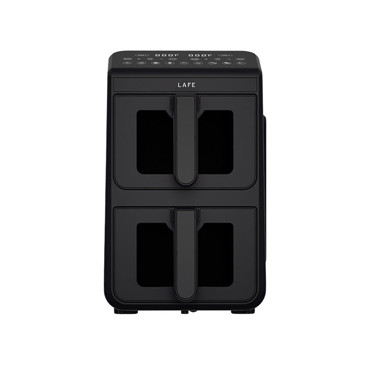 LAFE friteza bez ulja, zračna friteza, 2 komore, 5 L, 2460 W snage, LCD zaslon, Dual Fry