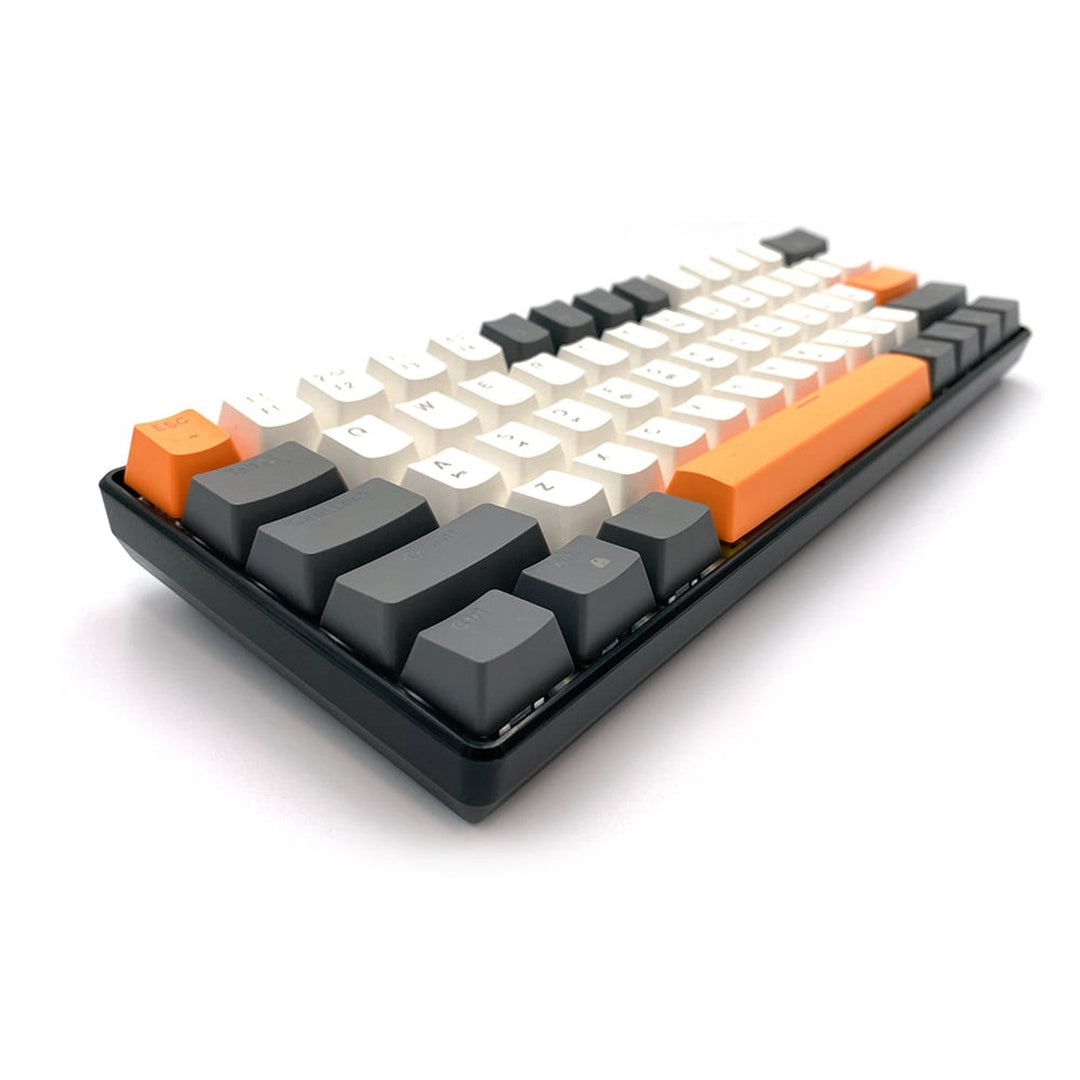 ZONE 61 - Kratka mehanička gaming tipkovnica, tihi crveni mehanički prekidači, bočno osvjetljenje, 61 tipka, USB-C, Mediatech