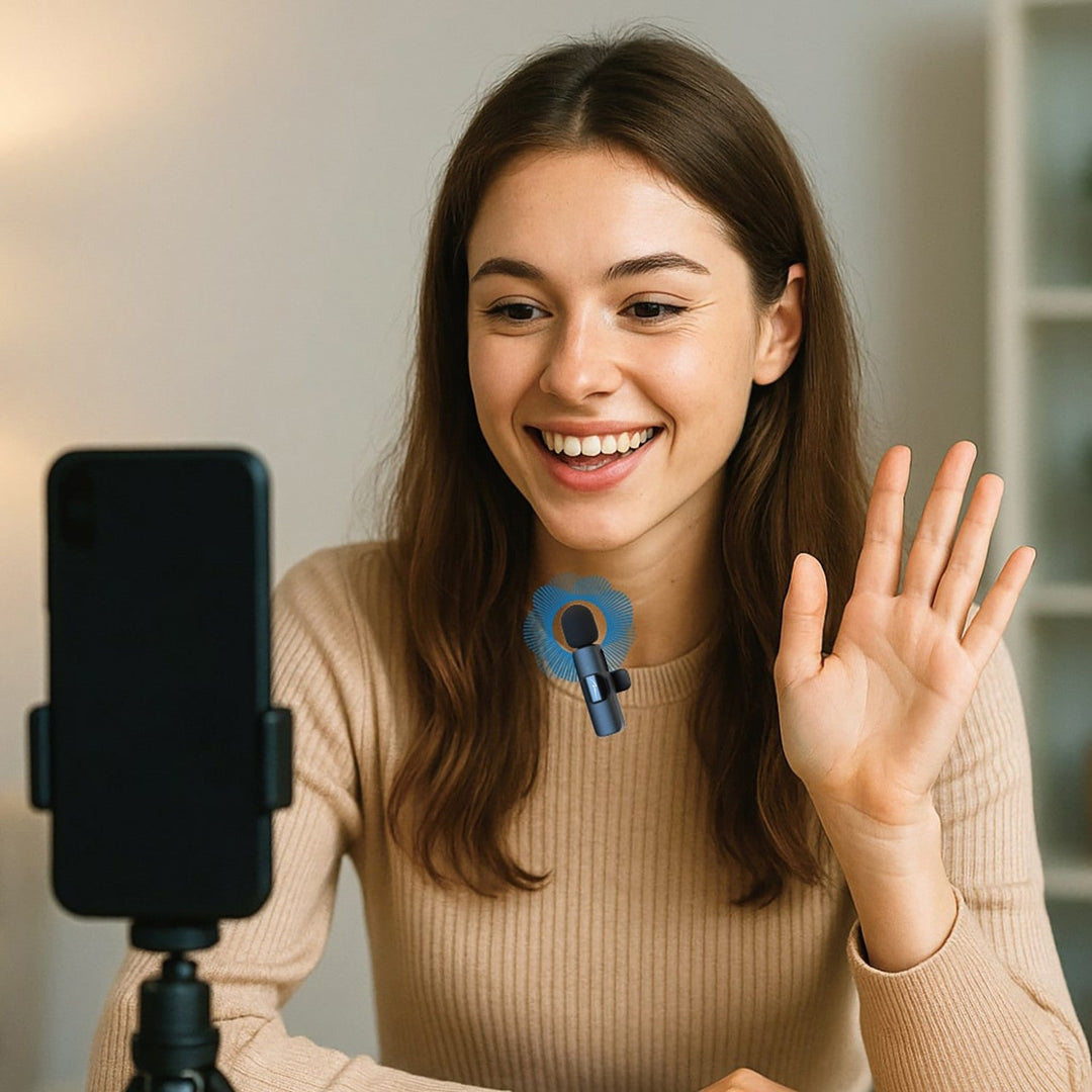 MICRO-MIC DUO – 2x bežični mikrofon za rever (set), na kopču, za iOS i Android (OTG), mini, superosjetljiv. USB-C i LIGHTNING, Mediatech