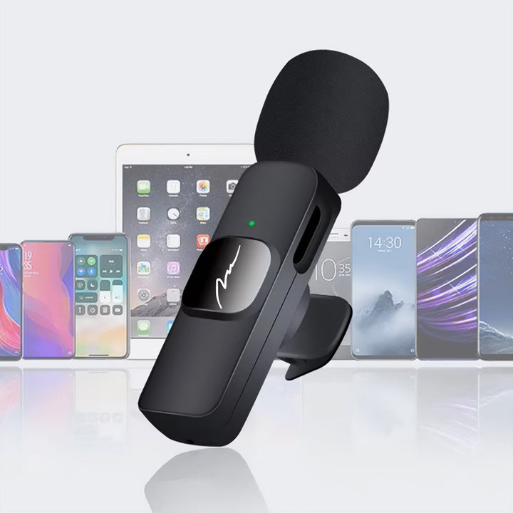 MICRO-MIC DUO – 2x bežični mikrofon za rever (set), na kopču, za iOS i Android (OTG), mini, superosjetljiv. USB-C i LIGHTNING, Mediatech