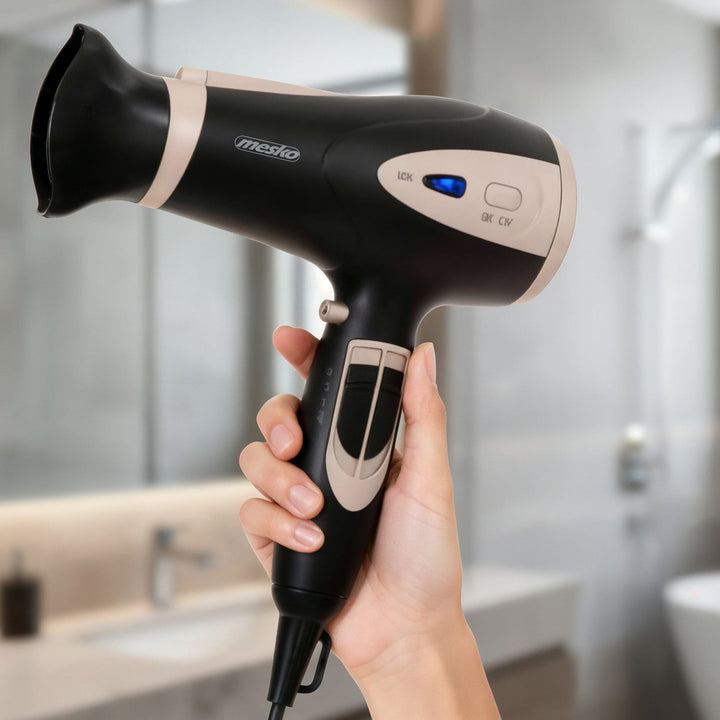 Mesko fen za kosu, funkcija ionizacije, difuzor, snaga 2200 W, crna, MS 2287