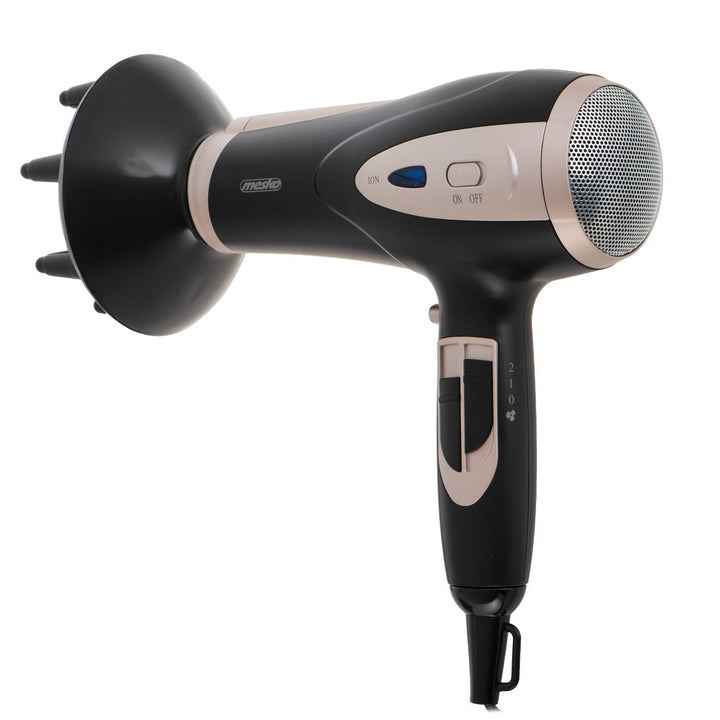 Mesko fen za kosu, funkcija ionizacije, difuzor, snaga 2200 W, crna, MS 2287