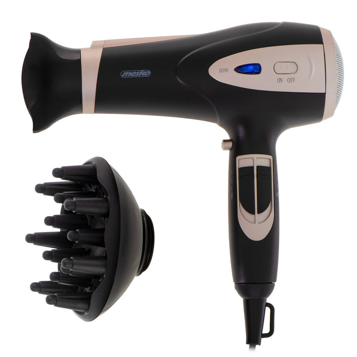 Mesko fen za kosu, funkcija ionizacije, difuzor, snaga 2200 W, crna, MS 2287