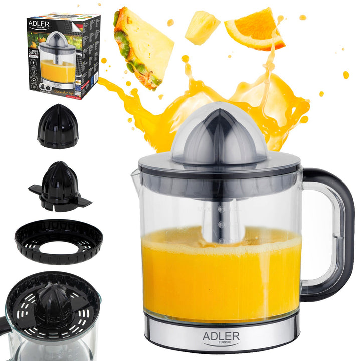 Adler sokovnik za citruse, kapacitet 1,2 l, maksimalna snaga 60 W, crna, AD 4012