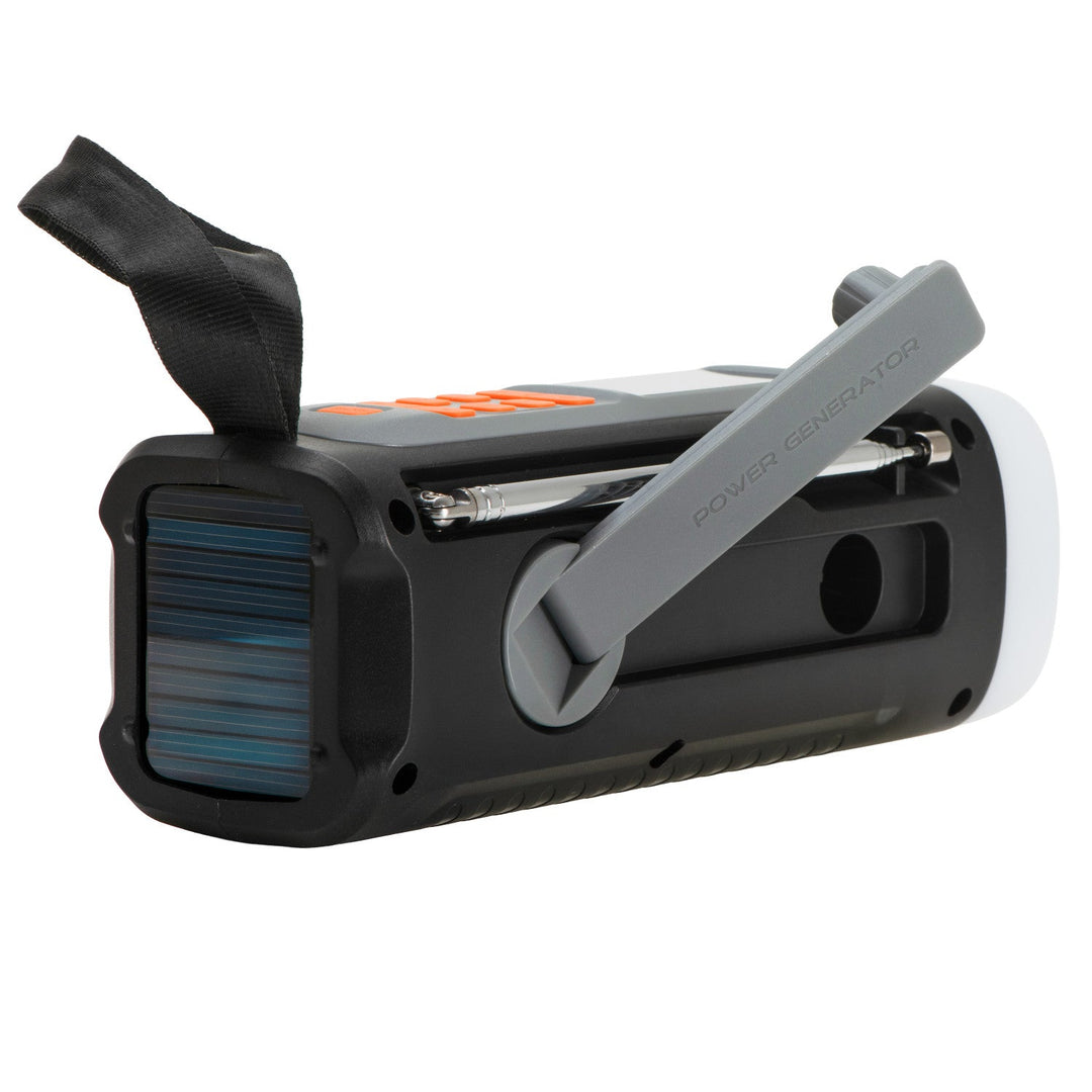 Adler radio za hitne slučajeve sa solarnim panelom, ručnom kurblom i power bankom, Bluetooth 5.0, 4W LED lampa, 4500 mAh, AD 1920