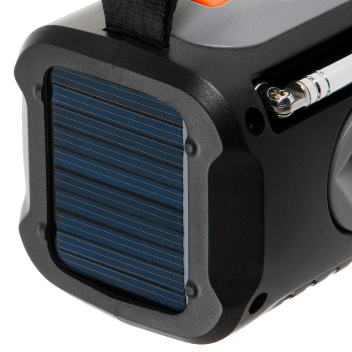 Adler radio za hitne slučajeve sa solarnim panelom, ručnom kurblom i power bankom, Bluetooth 5.0, 4W LED lampa, 4500 mAh, AD 1920