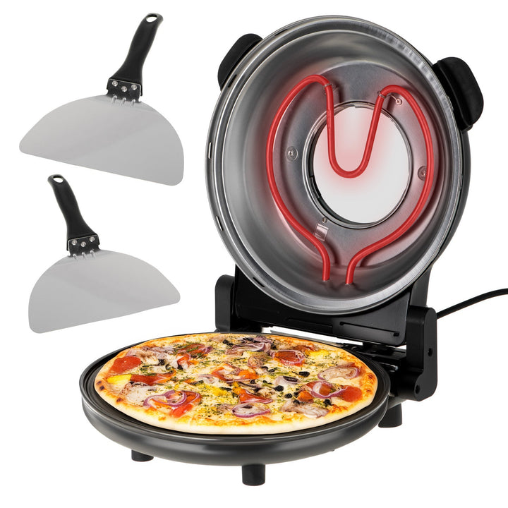 Adler pizza peć, kontrola temperature do 400 °C, keramička pločica, dva grijaća elementa, AD 6314