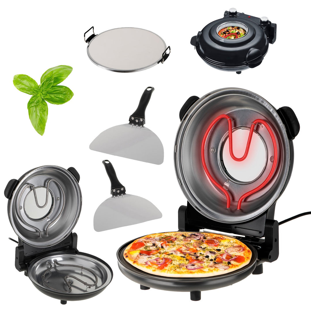 Adler pizza peć, kontrola temperature do 400 °C, keramička pločica, dva grijaća elementa, AD 6314