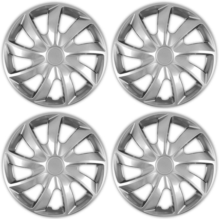 Univerzalne 13" NRM Quad srebrne čahure za felge, 4 komada