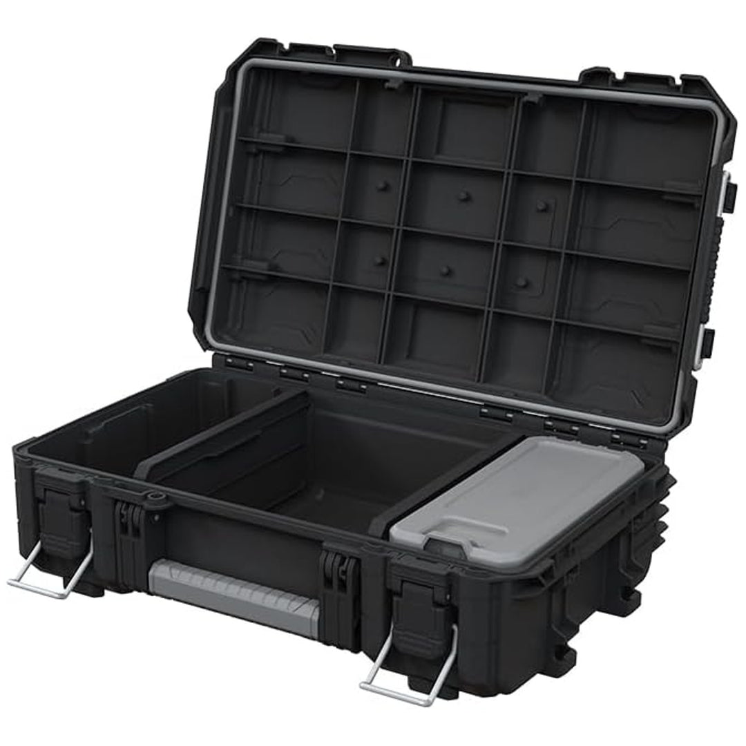 Keter ROC Pro Gear 2.0 kutija za alate, nosivost 36 kg, utor za lokot, brtva otporna na prašinu i vodu, uključuje organizator s poklopcem, moguće zidno montiranje, 256979