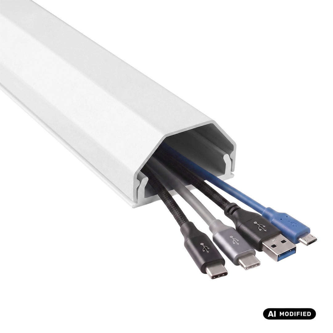 Maclean aluminijska traka za pokrivanje kabela, 33x18x750 mm, bijela, MCTV-897 W