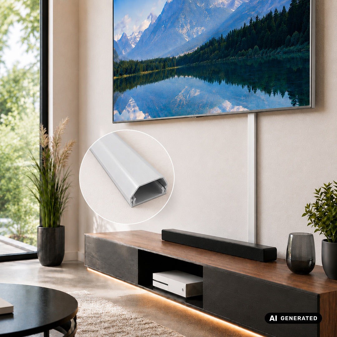 Maclean aluminijska traka za pokrivanje kabela, 33x18x750 mm, bijela, MCTV-897 W