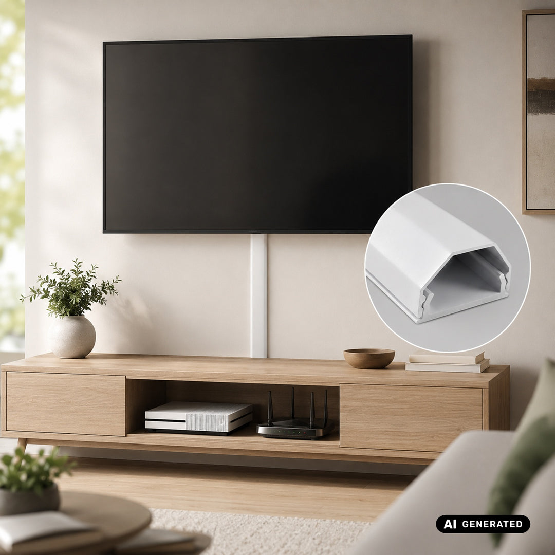 Maclean aluminijska traka za pokrivanje kabela, 33x18x750 mm, bijela, MCTV-897 W