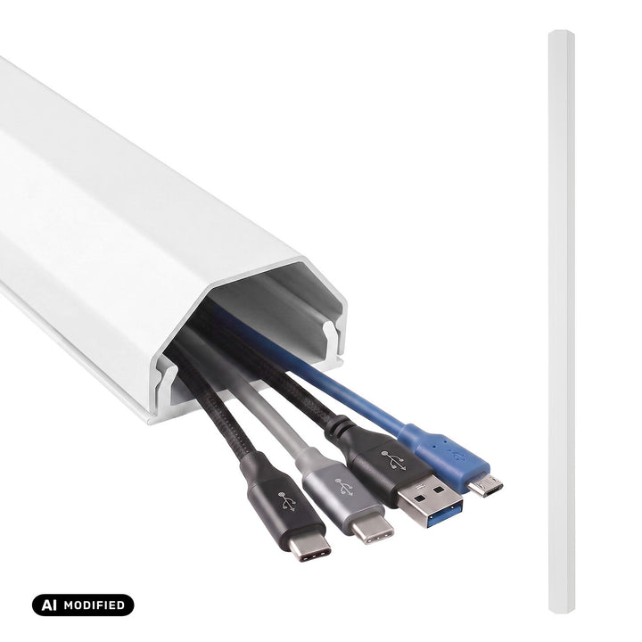 Maclean aluminijska traka za pokrivanje kabela, 33x18x750 mm, bijela, MCTV-897 W