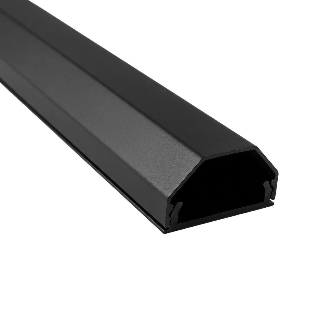 Maclean aluminijska traka za pokrivanje kabela, 33x18x750 mm, crna, MCTV-897 B