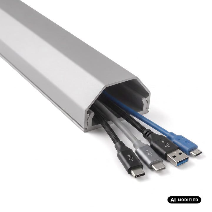 Maclean aluminijska traka za pokrivanje kabela, 33x18x750 mm, srebrna, MCTV-897 S