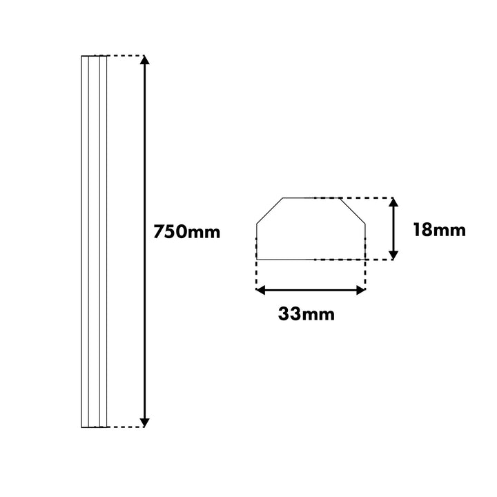 Maclean aluminijska traka za pokrivanje kabela, 33x18x750 mm, srebrna, MCTV-897 S