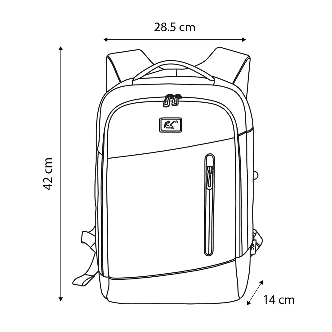 NanoRS ruksak za prijenosno računalo, 15,6", crni, 42x28,5x14, vodootporan RS204 B