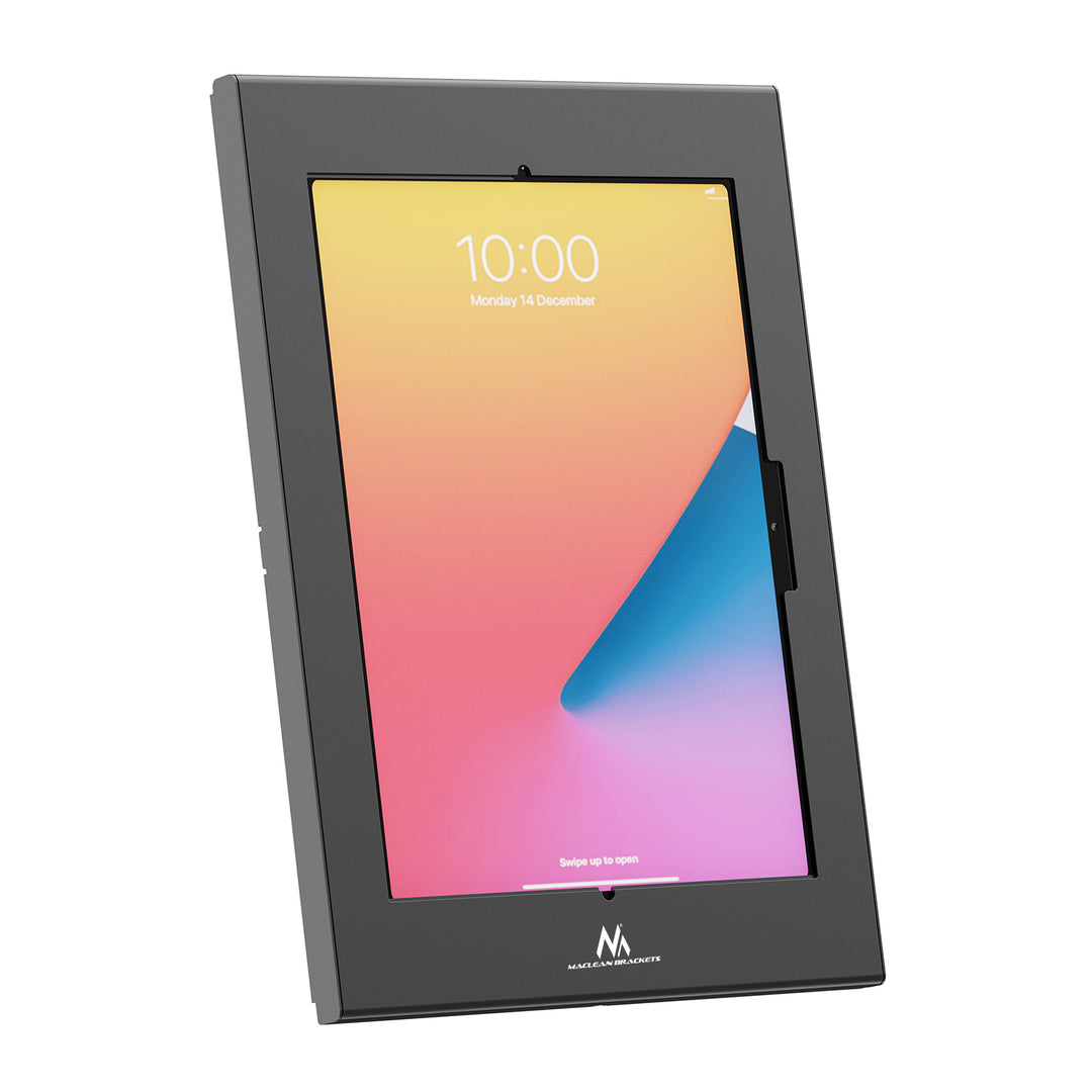 Držač za oglašavanje tableta Maclean, s mehanizmom zaključavanja, 12,4"–13", iPad Air/Pro, Samsung Tab S10+/S9+/S8+/S7+, 257x350x22 mm, MC-950 B